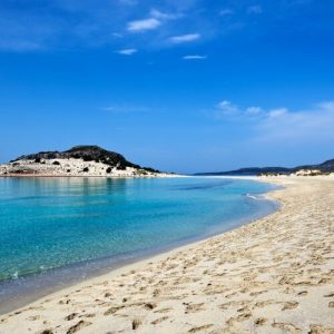 The incredible Simos beach in Elafonissos island, Greece
